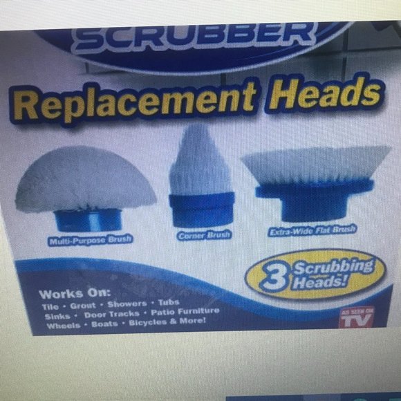 Hurricane Spin Scrubber Brush Replacement Heads - Picture 2 of 4